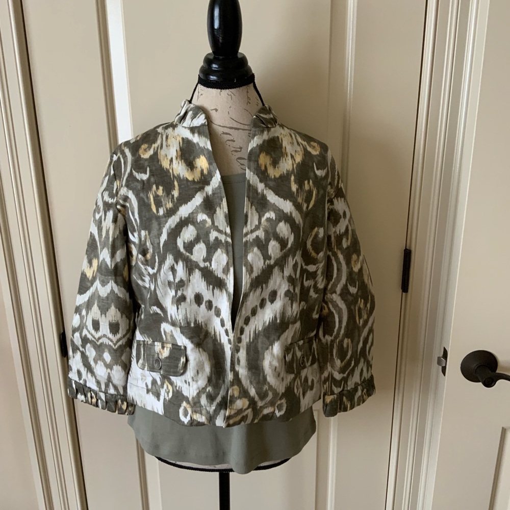 CHICO’s Linen jacket and matching tee